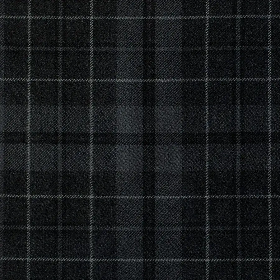 Grey Crombie tartan